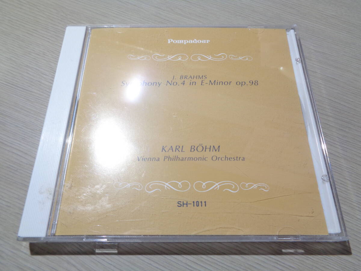 カール・ベーム,KARL BOHM,VIENNA PHILHARMONIC/BRAHMS:SYMPHONY NO.4 IN E-MINOR OP.98(18 AUGUST 1968)(JAPAN/POMPADOUR:SH-1011 CD_画像1