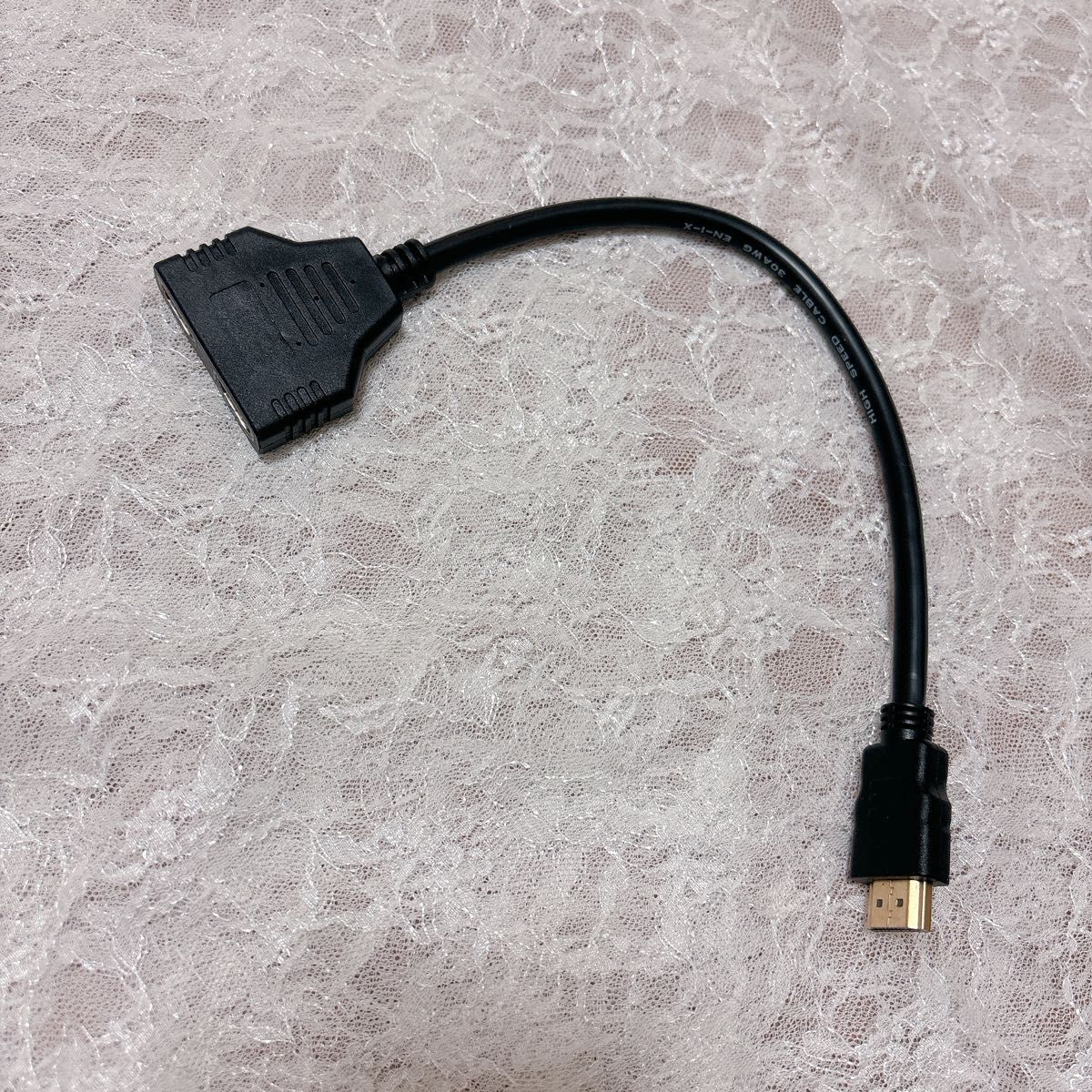 HDMIケーブル 1080P オス デュアルHDMI メス 変換器 HDMI 変換アダプタ コネクタ