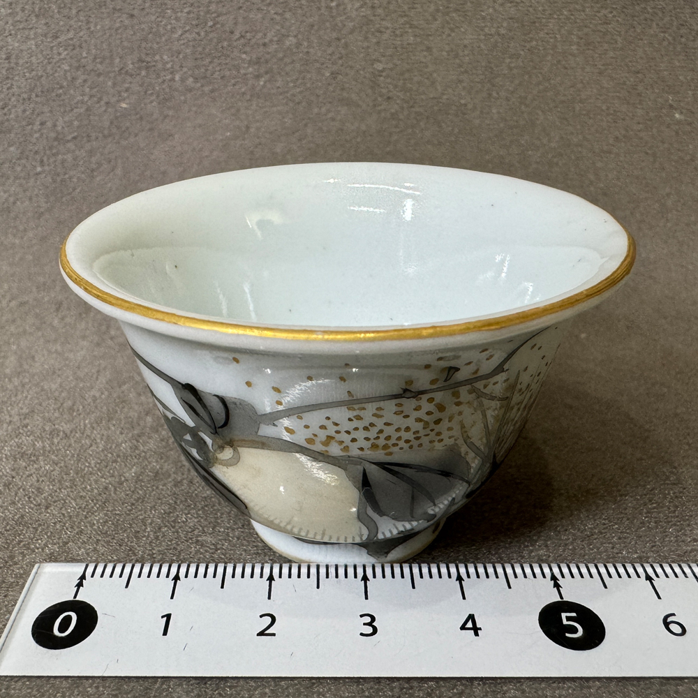 ● 京焼 大日本永楽 煎茶器 急須 茶碗５客 果実 松 煎茶道具 ●の画像7