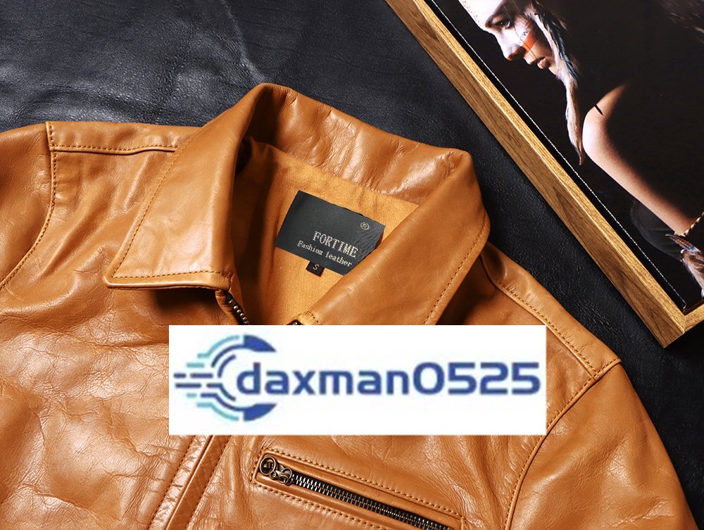  popular new goods high quality # men's leather jacket highest grade cow leather Rider's leather jacket bike wear blouson motorcycle original leather seats ~4XL