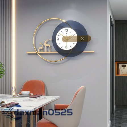 ノルディックウォールクロック1PCE モダン シンプル 北欧デザイン 豪華 芸術的 インテリア リビング ベッドルーム ホテル 壁掛け時計_画像3