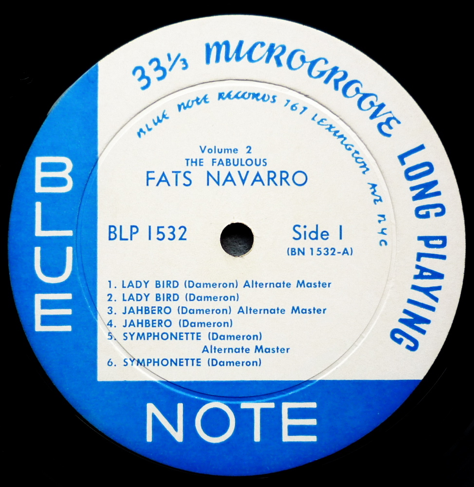 【 完全オリジナル・レキシントン 】★THE FABULOUS FATS NAVARRO Volume 2  / BLUE NOTE BLP-1532  / RVG / EAR / DG  MONO ★ の画像6