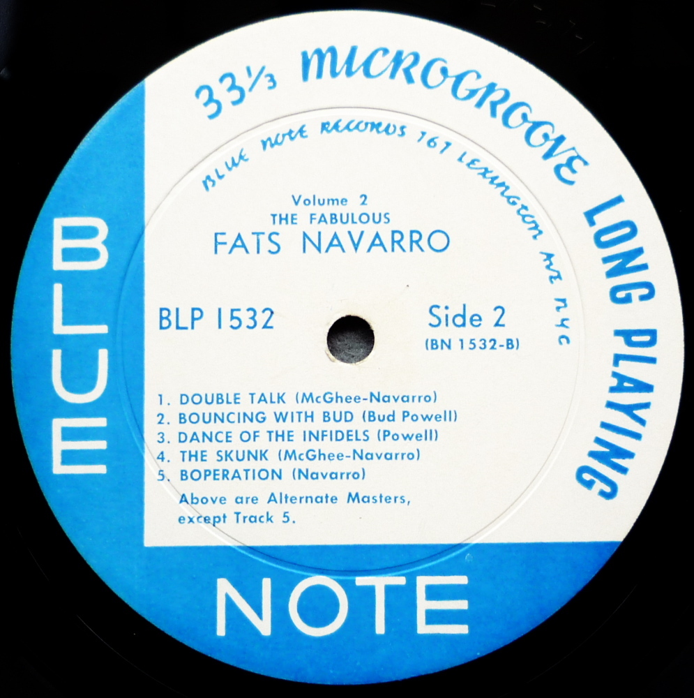 【 完全オリジナル・レキシントン 】★THE FABULOUS FATS NAVARRO Volume 2  / BLUE NOTE BLP-1532  / RVG / EAR / DG  MONO ★ の画像7