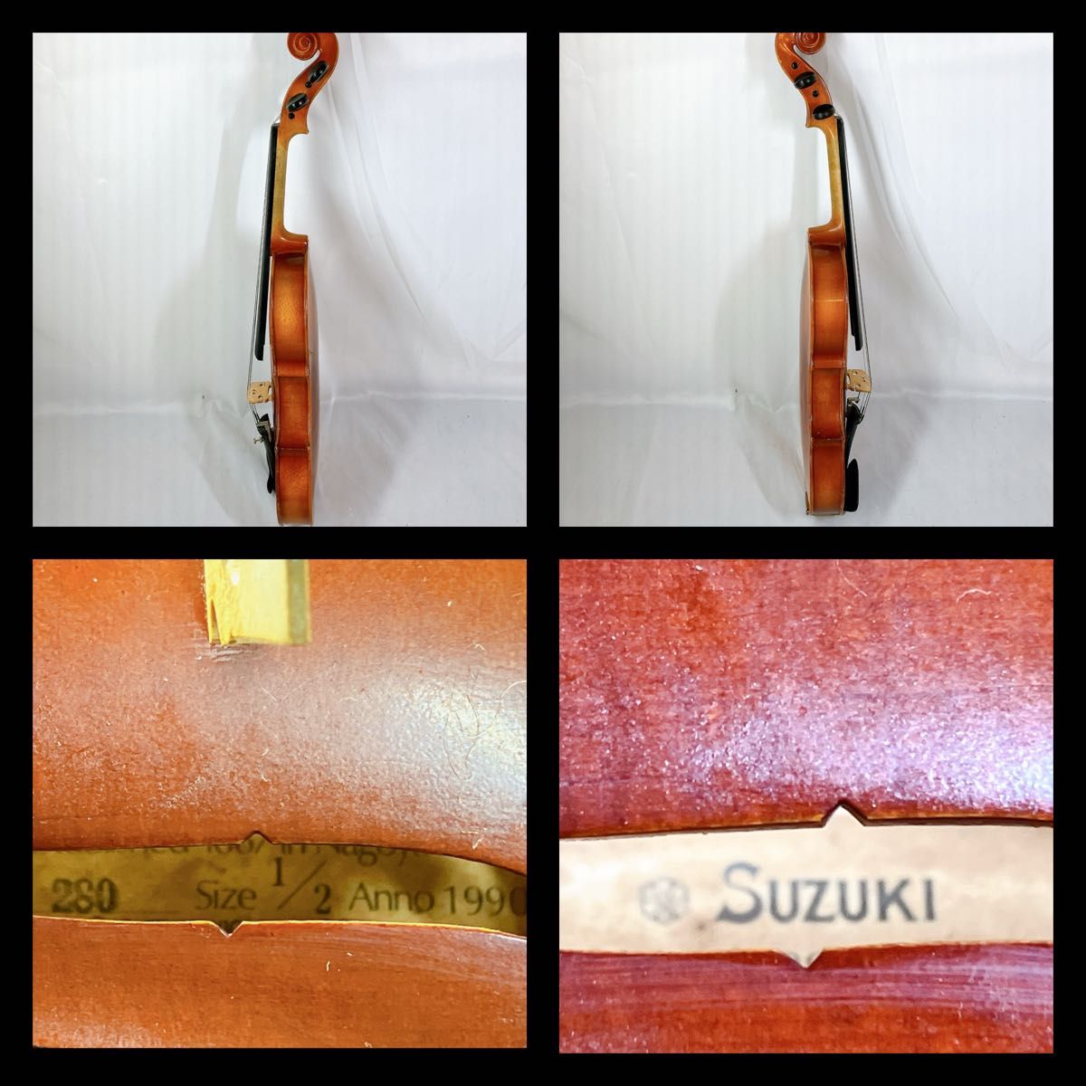 SUZUKI スズキ バイオリン No.280 1/2 1990年 ケース付 ヴァイオリン 弦楽器