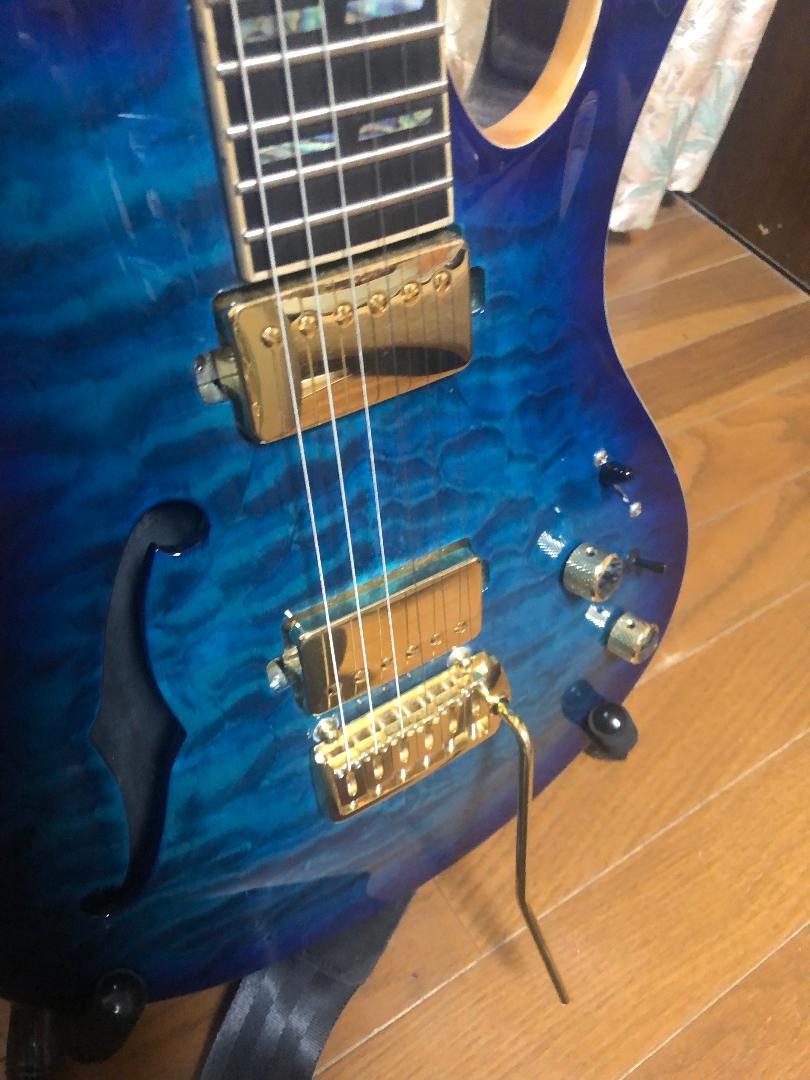 MD-MM Produce Guitars G1-Reborn SBL 調整用レンチ、保証書、 汎用ハードケース 送料無料の画像3