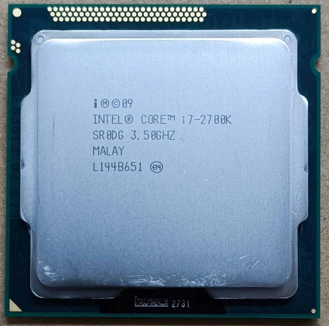 Intel Core i7 2700K 3.5GHz LGA1155 動作確認済