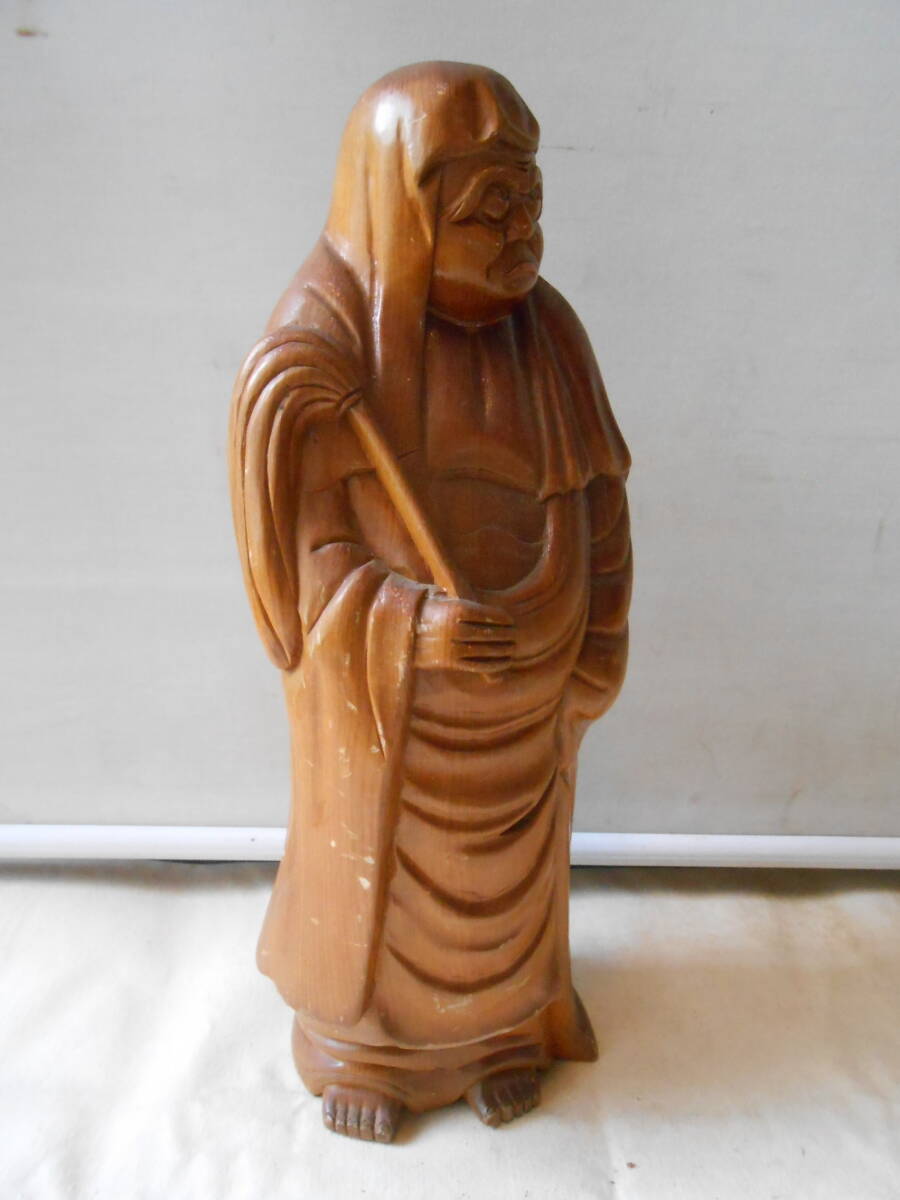 ★黄来成像 台湾 縁起物 木彫り像 の画像2