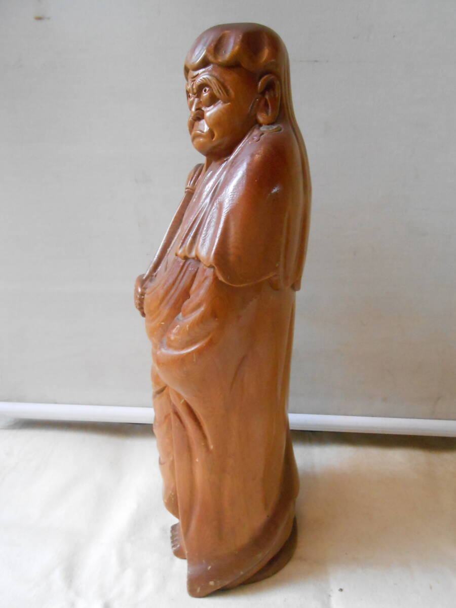 ★黄来成像 台湾 縁起物 木彫り像 の画像3