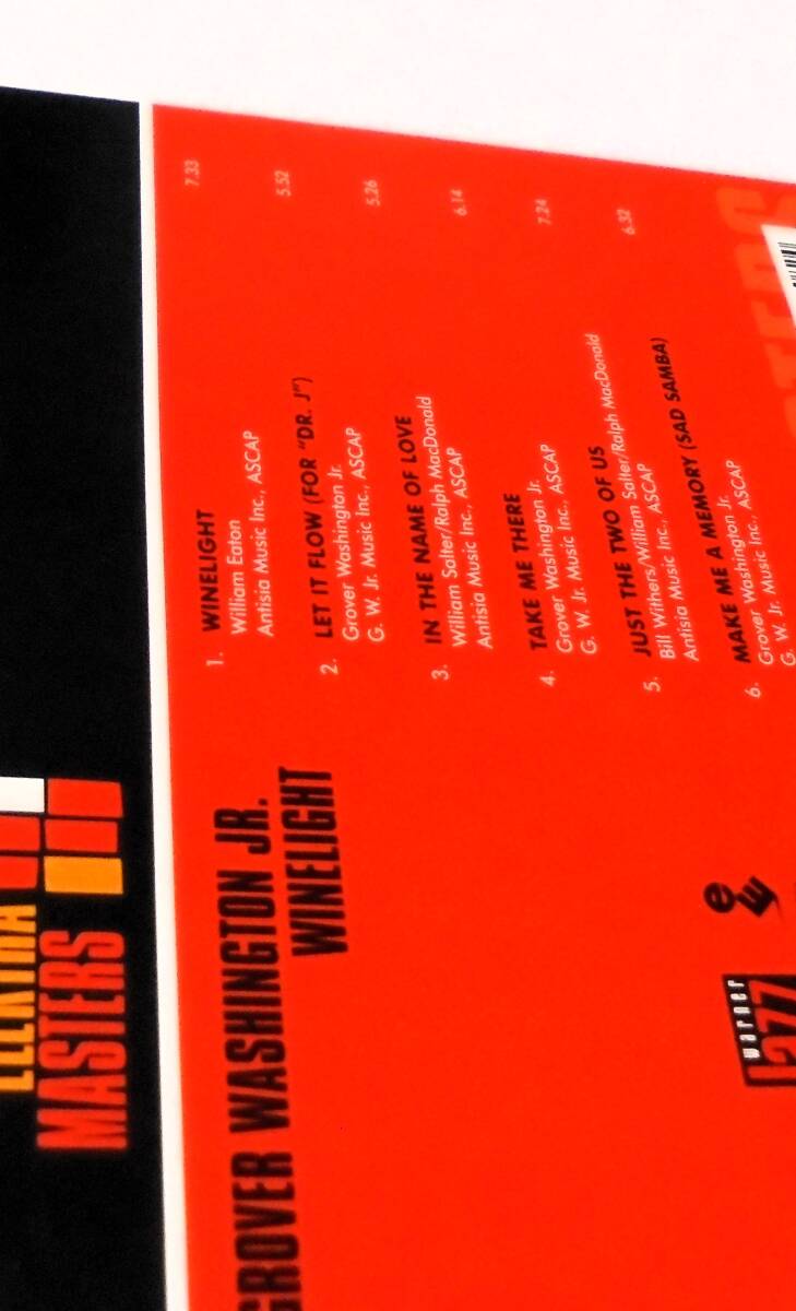 特殊デジパック仕様リマスター盤Bill Withers Richard Tee Marcus Miller Steve Gadd GROVER WASHINGTON JR Winelight Elektra Mastersの画像8