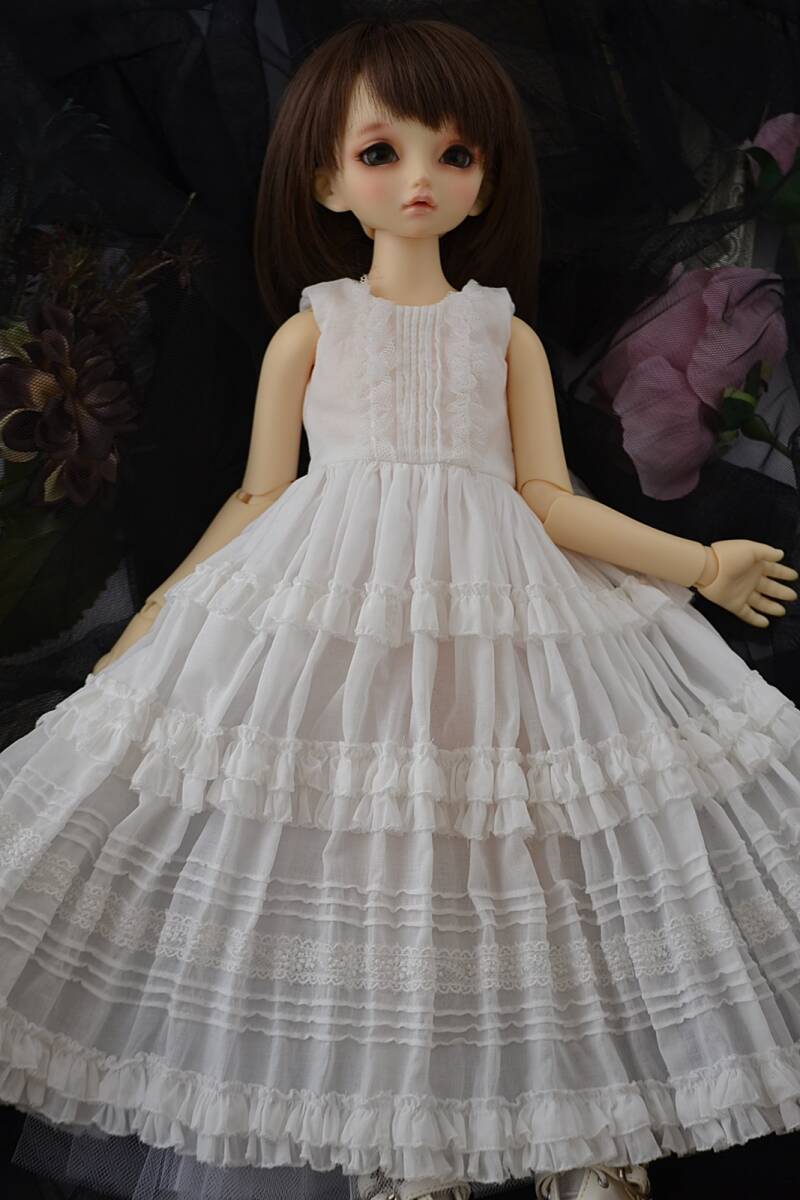 * Super Dollfie MSD*SDM кукла наружный Fit * потускнение зеленый. фартук платье *