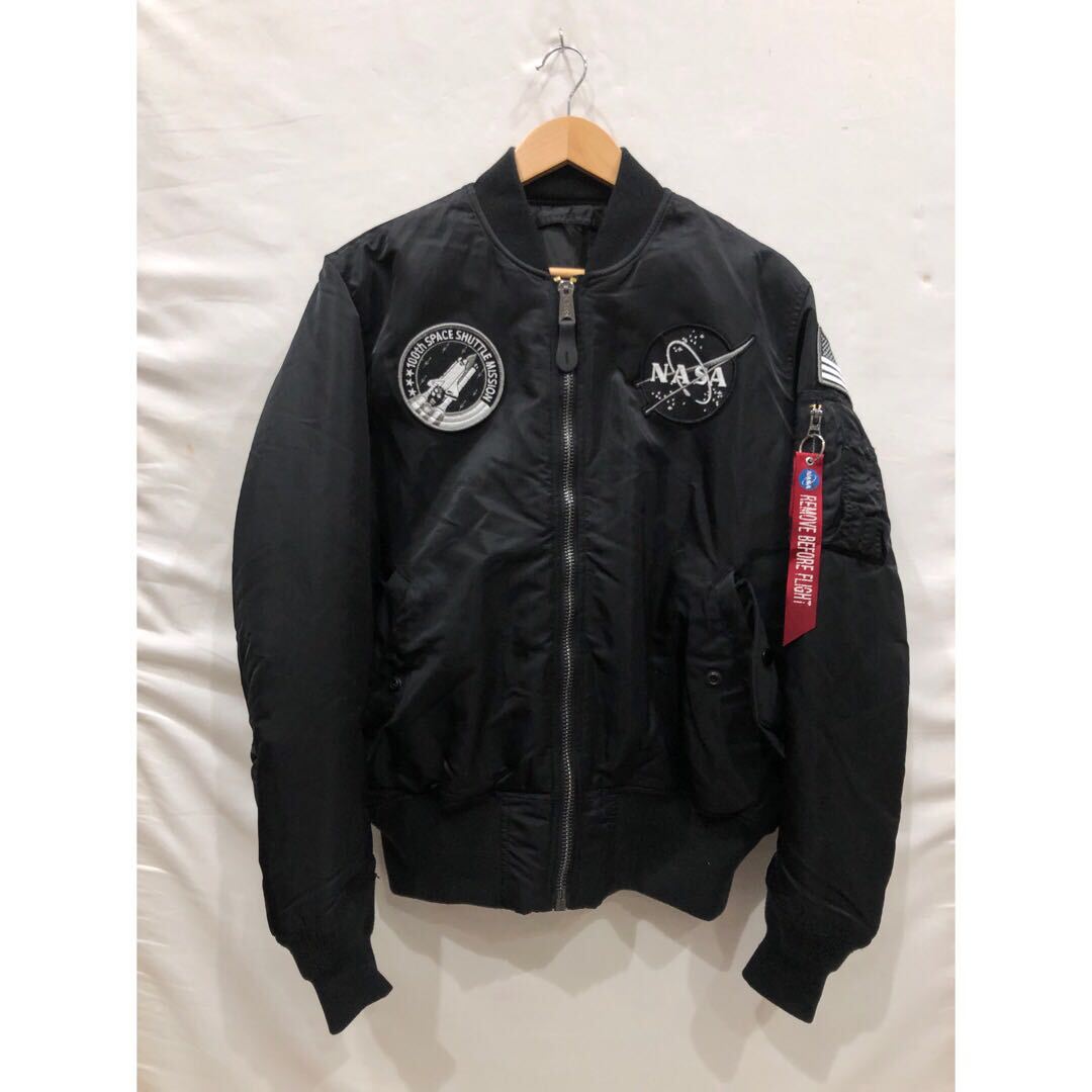 【ALPHA INDUSTRIES】 TA0167-101 MA-1 アルファ Mサイズ BLK TA0167-101 フライトジャケット ts202404の画像1