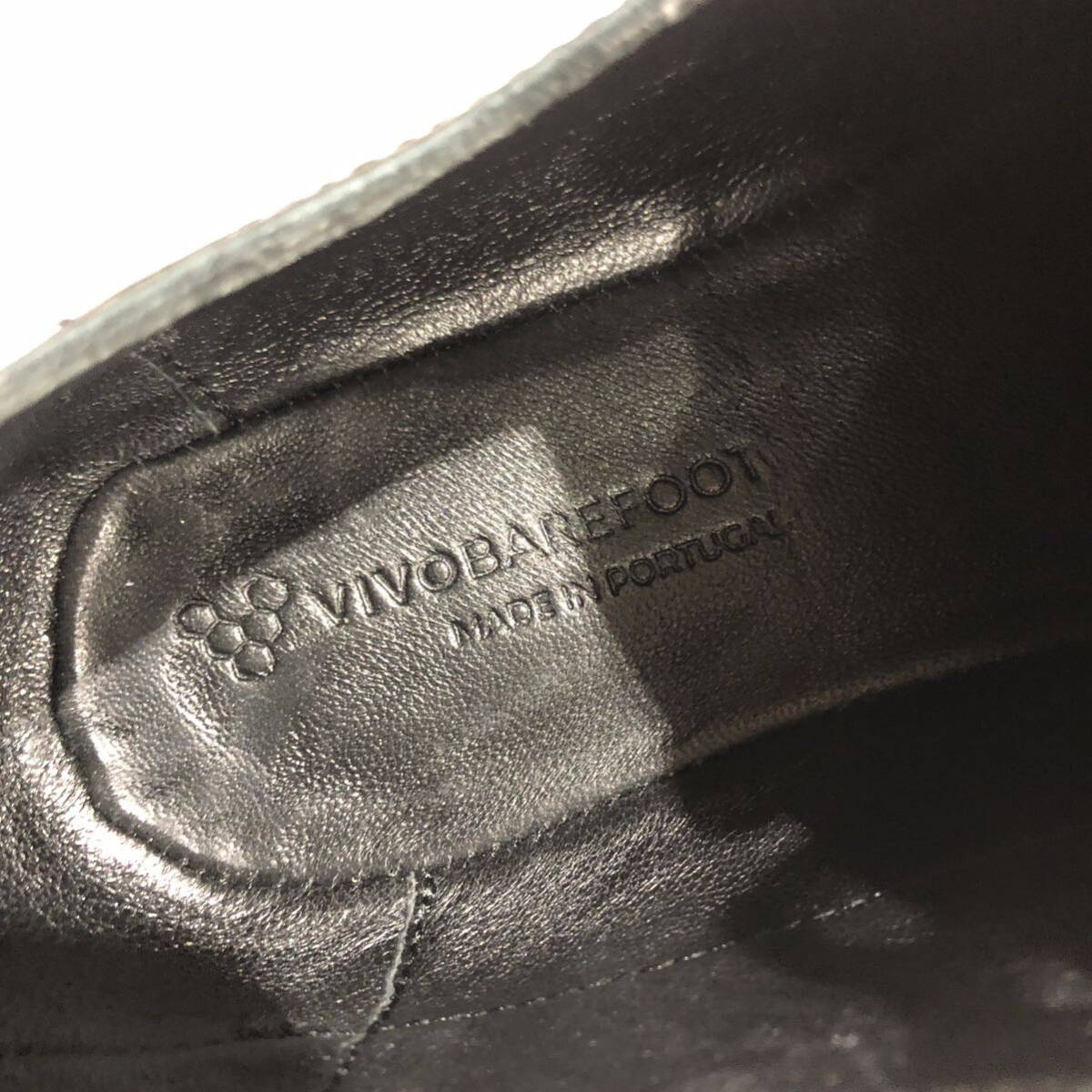 【vivobarefoot】ヴィヴォベアフット OPANKA SNEAKER Ⅱ オパンカスニーカーⅡ レザー 革 ブラック レディース サイズ41 ts202404の画像8