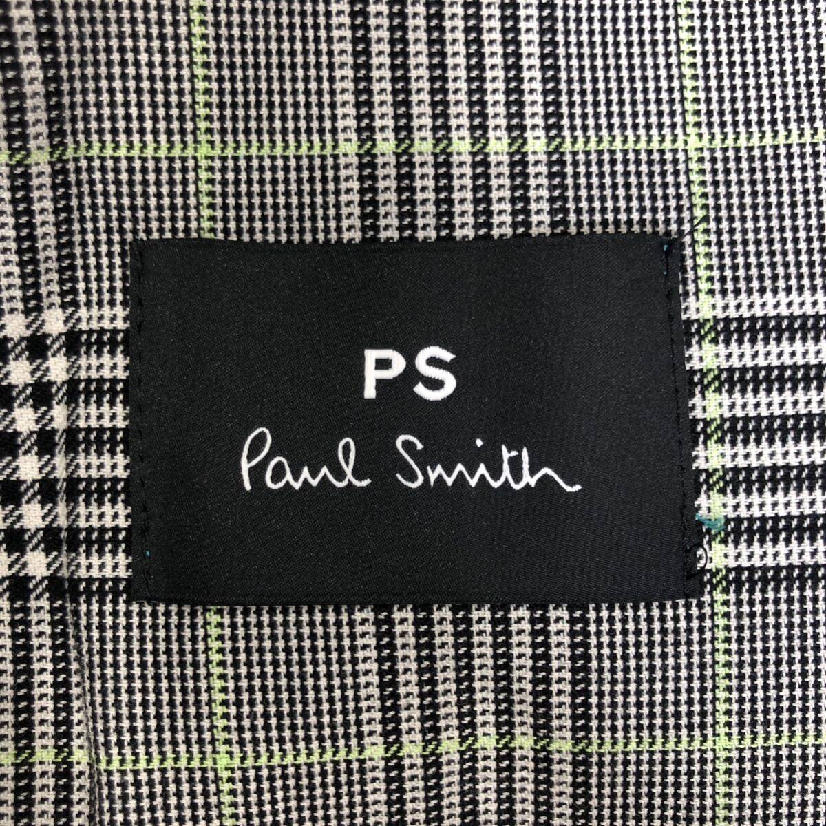 【PS Paul Smith】ピーエスポールスミス ダブルフェイスコート ステンカラーコート ターコイズ 青緑 レディース サイズ40 ts202404_画像8