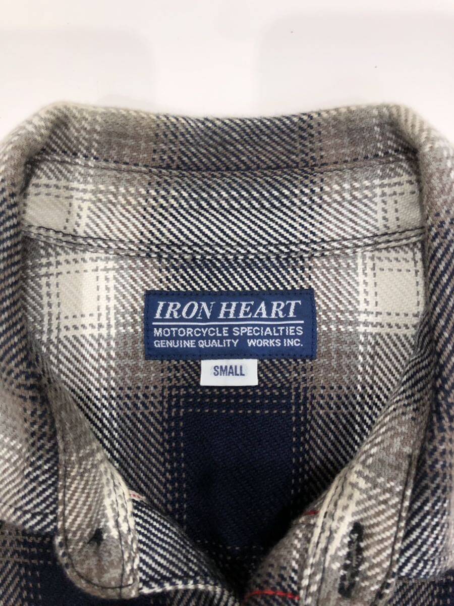【IRON HEART】ウエスタンシャツ アイアンハート Sサイズ マルチカラー コットン チェック柄 ts202404の画像8