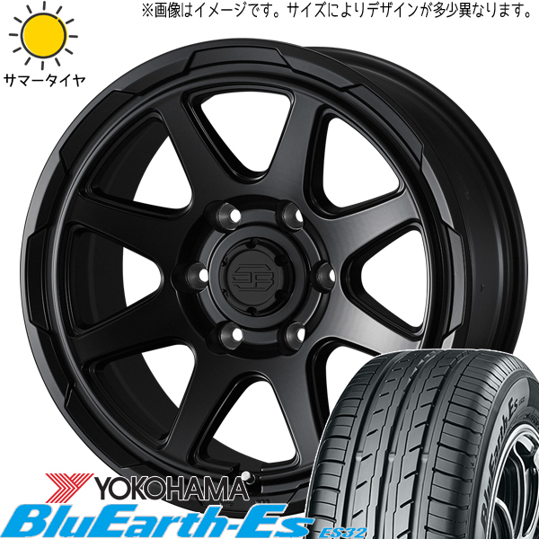 プリウスα 215/50R17 ヨコハマタイヤ ブルーアース Es ES32 スタットベルク 17インチ 7.0J +38 5H114.3P サマータイヤ ホイール 4本SET_画像1