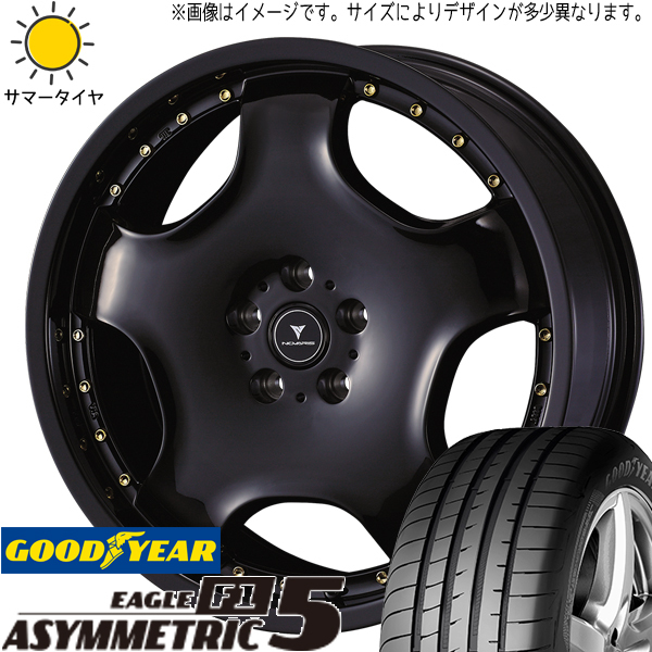 スバル WRX STI WRX S4 245/40R18 GY アシンメトリック5 アセット D1 18インチ 8.0J +45 5H114.3P サマータイヤ ホイール 4本SET_画像1