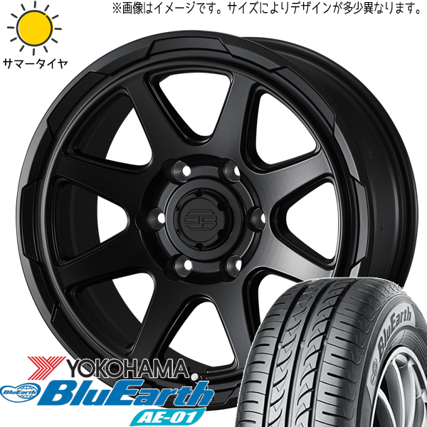 ハスラー キャスト フレア 165/60R15 Y/H ブルーアース AE01 スタットベルク 15インチ 4.5J +45 4H100P サマータイヤ ホイール 4本SET_画像1