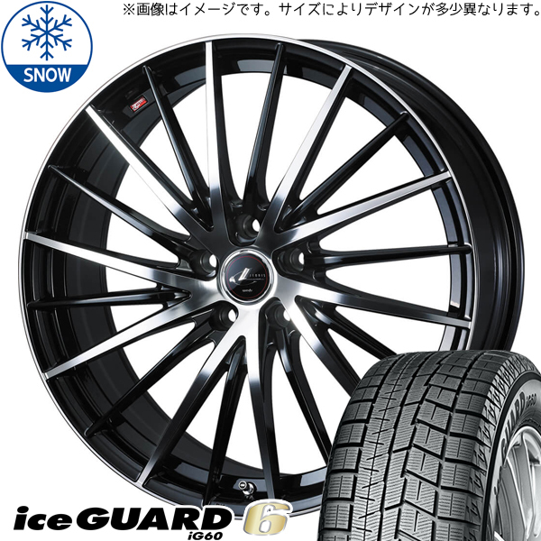 アクア クロスビー スイフト 175/65R15 Y/H アイスガード6 レオニス FR 15インチ 5.5J +42 4H100P スタッドレスタイヤ ホイール 4本SET_画像1