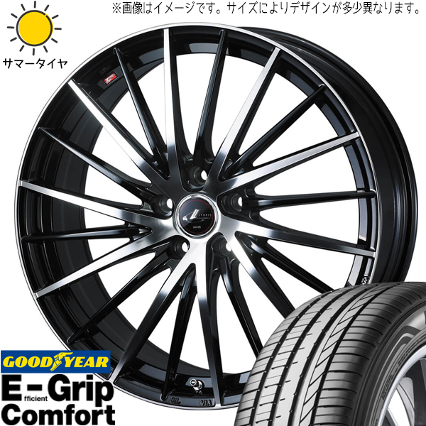 プリウスα セフィーロ 225/35R19 グッドイヤー コンフォート レオニス FR 19インチ 8.0J +43 5H114.3P サマータイヤ ホイール 4本SET_画像1