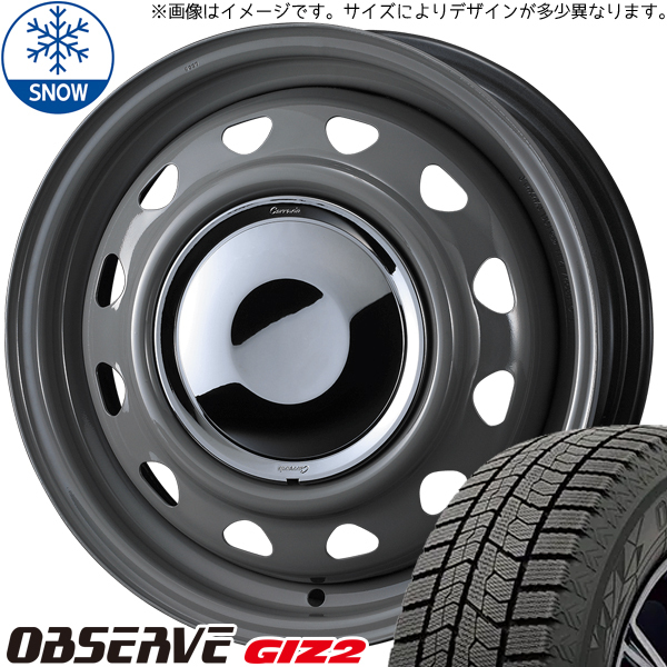 ムーブ ミラ ラパン 165/55R14 トーヨータイヤ GIZ2 ネオキャロ 14インチ 4.5J +45 4H100P スタッドレスタイヤ ホイール 4本SET_画像1