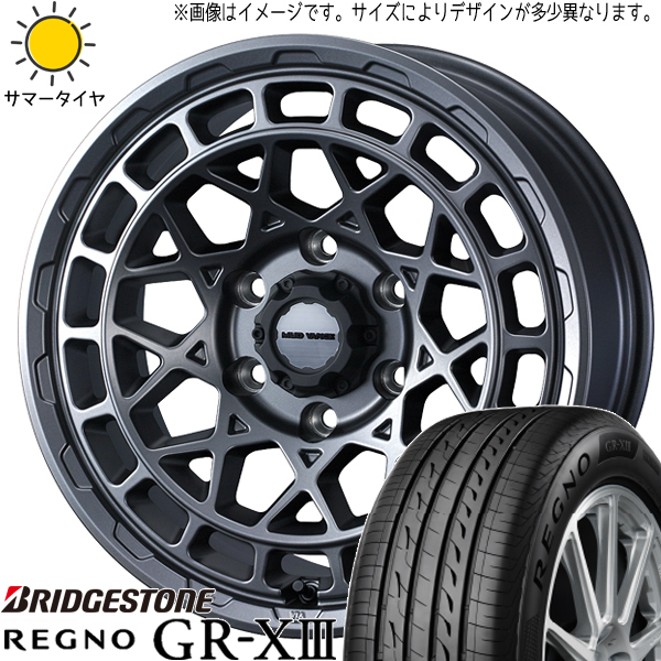 プリウスα 215/50R17 ブリヂストン REGNO GRX3 マッドヴァンスX 17インチ 7.0J +38 5H114.3P サマータイヤ ホイール 4本SET_画像1