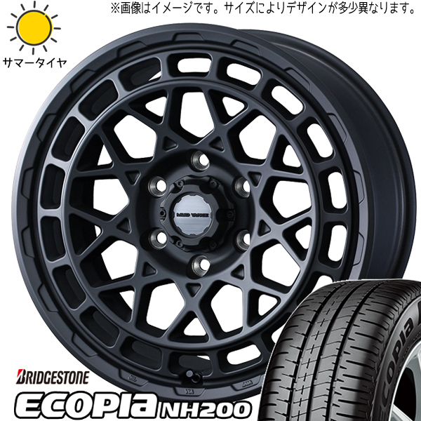 ハスラー キャスト フレア 165/65R14 BS エコピア NH200C マッドヴァンスX 14インチ 4.5J +45 4H100P サマータイヤ ホイール 4本SET_画像1