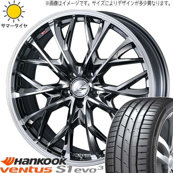 エルグランド CX8 245/45R19 ハンコック K127 レオニス MV 19インチ 8.0J +45 5H114.3P サマータイヤ ホイール 4本SET_画像1