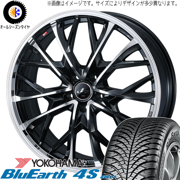 XV フォレスター レガシィ 225/60R17 Y/H 4S AW21 レオニス MV 17インチ 7.0J +47 5H100P オールシーズンタイヤ ホイール 4本SET_画像1