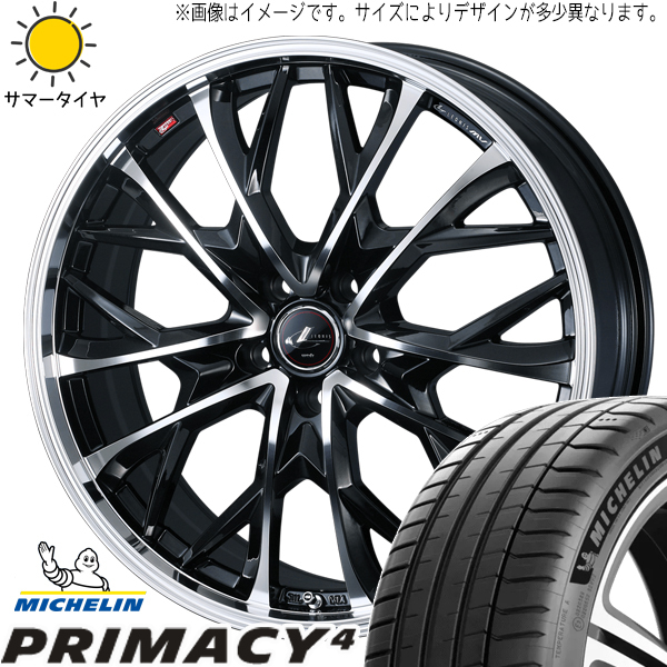 ヤリスクロス CX-3 215/55R17 ミシュラン プライマシー4 レオニス MV 17インチ 7.0J +47 5H114.3P サマータイヤ ホイール 4本SET_画像1