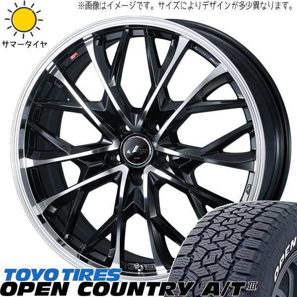 CH-R ZR-V CX-30 215/60R17 TOYO オープンカントリー A/T3 レオニス MV 17インチ 7.0J +47 5H114.3P サマータイヤ ホイール 4本SET_画像1