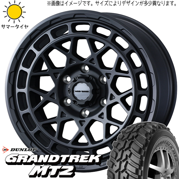 スズキ ジムニーシエラ 225/75R16 D/L グラントレック MT2 マッドヴァンスX 16インチ 6.0J -5 5H139.7P サマータイヤ ホイール 4本SET_画像1