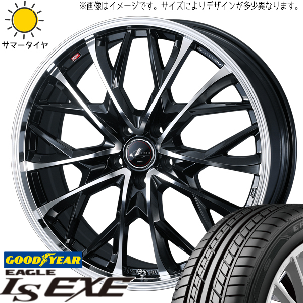 アクアX-URBAN 100系 175/60R16 グッドイヤー EAGLE LS EXE レオニス MV 16インチ 6.0J +42 4H100P サマータイヤ ホイール 4本SET_画像1