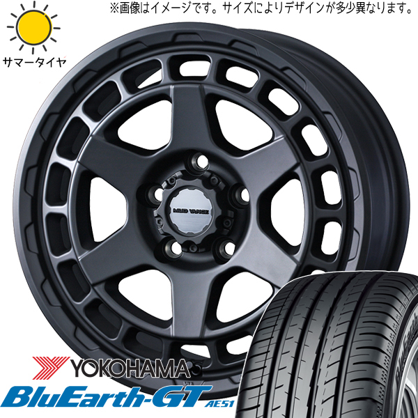 デリカ ヤリスクロス 215/55R17 Y/H ブルーアースGT AE51 マッドヴァンスX 17インチ 7.0J +38 5H114.3P サマータイヤ ホイール 4本SET_画像1