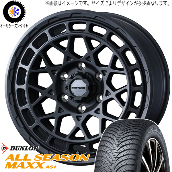 エクストレイル 215/65R16 ダンロップ AS1 マッドヴァンスX 16インチ 7.0J +35 5H114.3P オールシーズンタイヤ ホイール 4本SET_画像1