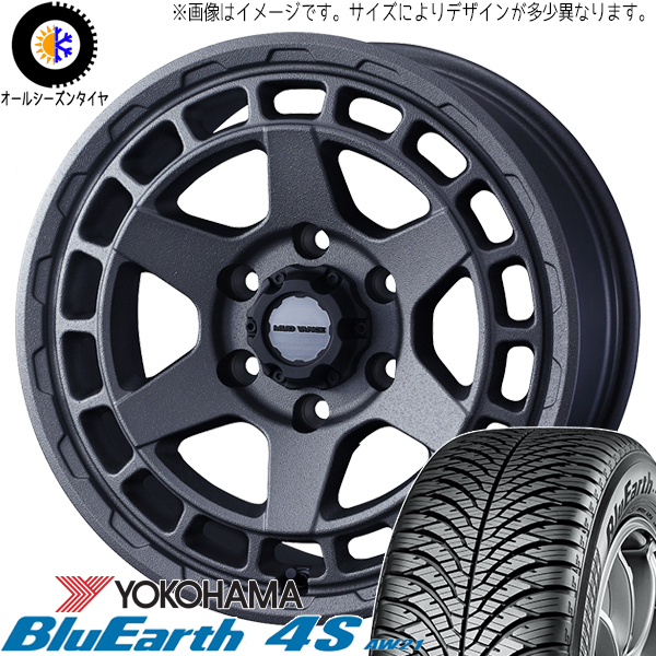 エクストレイル 215/65R16 Y/H ブルーアース 4S AW21 マッドヴァンスX 16インチ 7.0J +35 5H114.3P オールシーズンタイヤ ホイール 4本SET_画像1