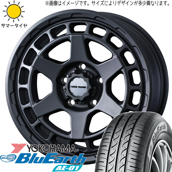 ソリオ デリカD:2 165/65R15 ヨコハマタイヤ ブルーアース AE01 マッドヴァンスX 15インチ 4.5J +45 4H100P サマータイヤ ホイール 4本SET_画像1