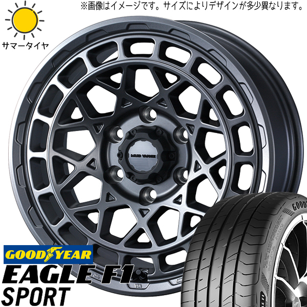 シルビア 225/40R18 グッドイヤー F1 SPORT マッドヴァンスX 18インチ 7.5J +35 5H114.3P サマータイヤ ホイール 4本SET_画像1