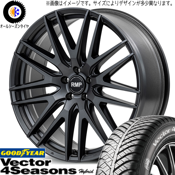 エクシーガ レガシィB4 225/45R18 GY ベクター HB MID RMP 029F 18インチ 7.0J +48 5H100P オールシーズンタイヤ ホイール 4本SET_画像1