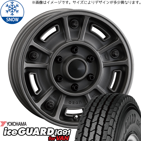 スズキ ジムニーシエラ 225/70R16 Y/H アイスガード91 DEAN BJ MEXICAN 16インチ 6.0J -5 5H139.7P スタッドレスタイヤ ホイール 4本SET_画像1