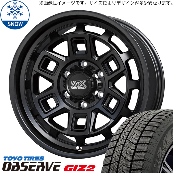 タフト リフトアップ 175/65R15 トーヨータイヤ GIZ2 マッドクロス 15インチ 4.5J +45 4H100P スタッドレスタイヤ ホイール 4本SET_画像1