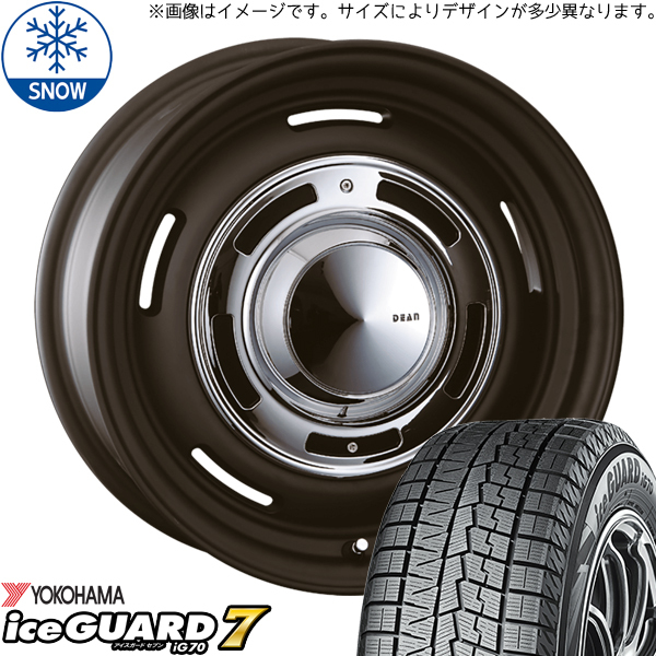 NV200 デリカD3 185/70R14 ヨコハマタイヤ アイスガード7 DEAN CC 14インチ 5.0J +43 4H114.3P スタッドレスタイヤ ホイール 4本SET_画像1