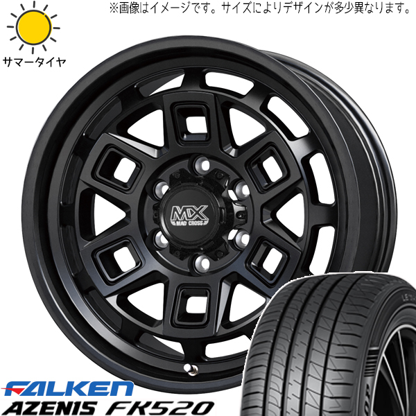 オーリス 225/45R17 ファルケン FK520 マッドクロス 17インチ 7.0J +38 5H114.3P サマータイヤ ホイール 4本SET_画像1