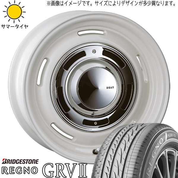 ウィッシュ 195/60R16 ブリヂストン レグノ GRV2 クロスカントリー 16インチ 6.5J +43 5H100P サマータイヤ ホイール 4本SET_画像1