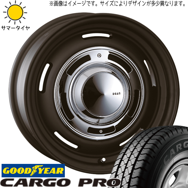 NV200 デリカD3 165/80R14 97/95N グッドイヤー カーゴプロ クロスカントリー 14インチ 5.0J +43 4H114.3P サマータイヤ ホイール 4本SET_画像1