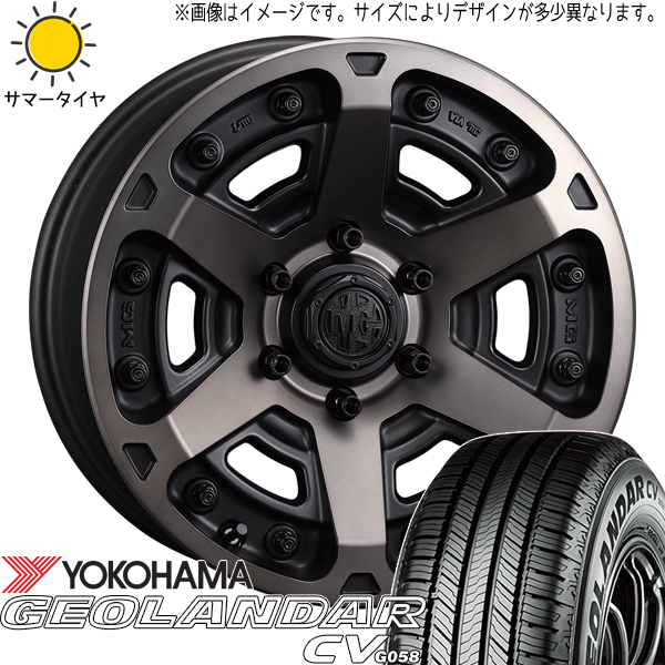 スズキ ジムニー 215/70R16 Y/H ジオランダー CV G058 マーテルギア アーマー 16インチ 5.5J +20 5H139.7P サマータイヤ ホイール 4本SET_画像1