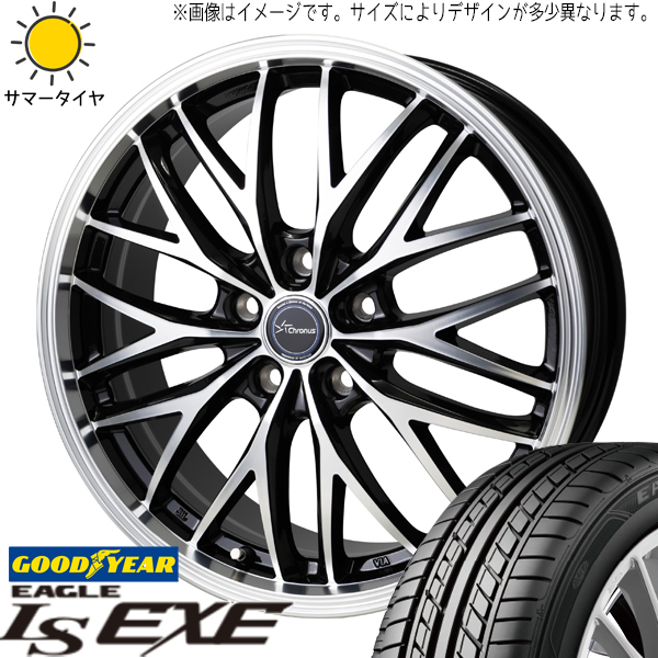 リーフ 215/40R18 グッドイヤー EAGLE LS EXE クロノス CH-113 18インチ 8.0J +42 5H114.3P サマータイヤ ホイール 4本SET_画像1