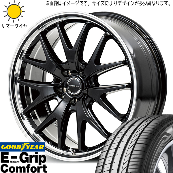 アクア フィットクロスター 185/65R15 グッドイヤー コンフォート MID EXE7 15インチ 5.5J +43 4H100P サマータイヤ ホイール 4本SET_画像1