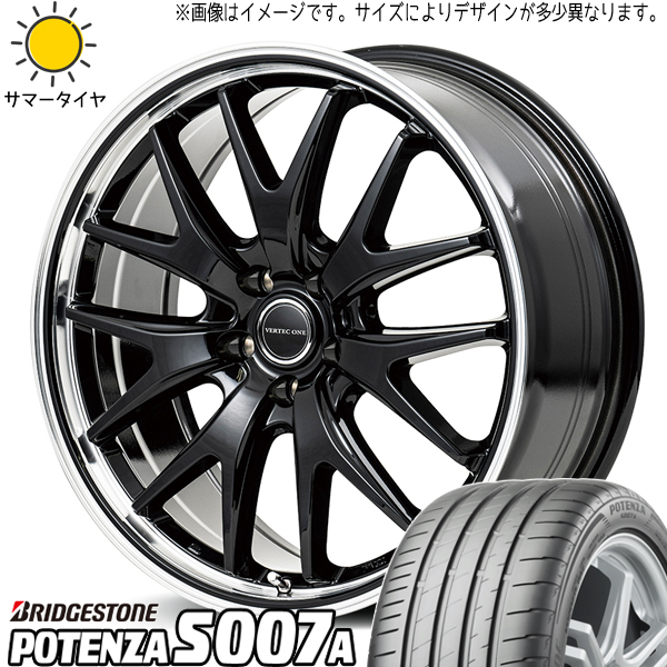 ヴォクシー レヴォーグ 215/50R17 ブリヂストン ポテンザ S007A MID EXE7 17インチ 7.0J +50 5H114.3P サマータイヤ ホイール 4本SET_画像1