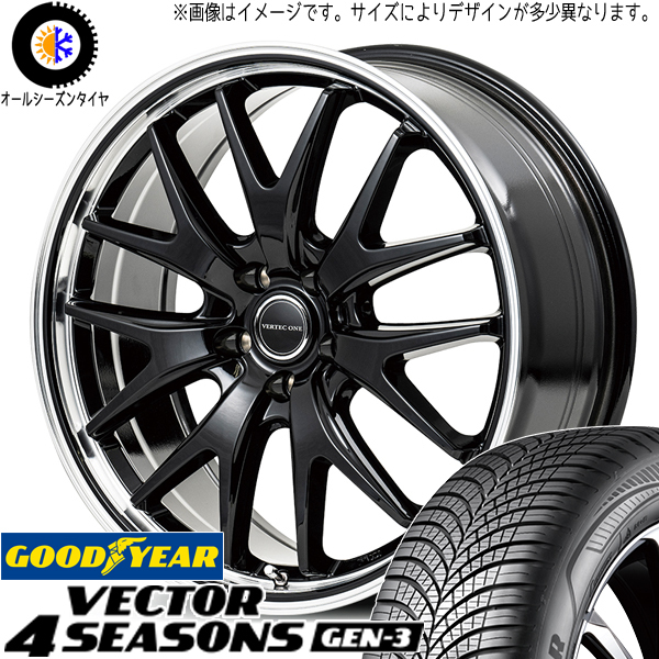 クラウン CX-3 225/45R18 グッドイヤー ベクター GEN3 MID EXE7 18インチ 8.0J +42 5H114.3P オールシーズンタイヤ ホイール 4本SET_画像1