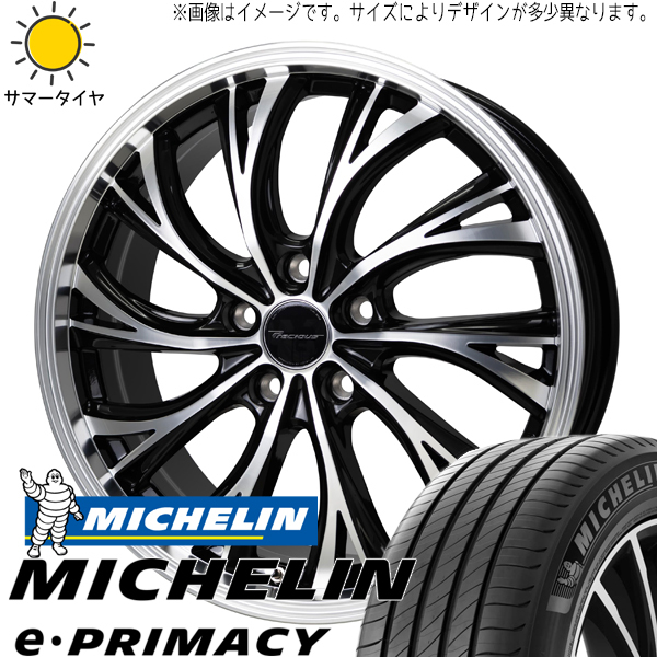 プリウス 205/45R17 ミシュラン E・プライマシー プレシャス HS-2 17インチ 7.0J +48 5H100P サマータイヤ ホイール 4本SET_画像1